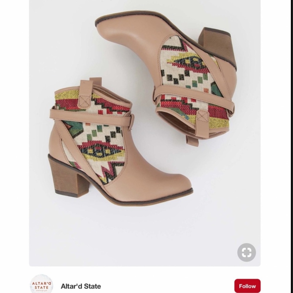 Altar’d State patterned booties❤️❤️❤️❤️ - Picture 1 of 12
